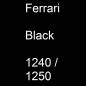 Preview: Ferrari, Black, 1240 / 1250.